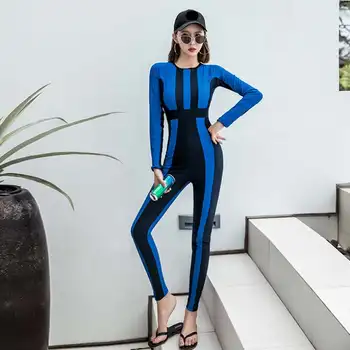 

Scuba diving suit wetsuits for women long sleeve swim suit for diving cloth back zipper surf wet swimwear