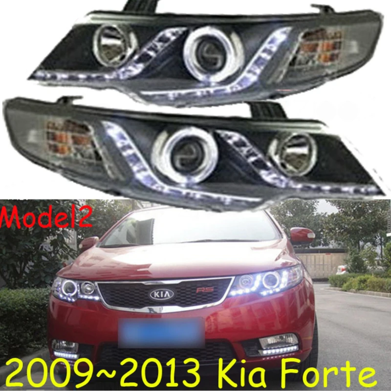 Автомобильный Стайлинг головная лампа для Kia Forte 2009-2013 HID spectora k5 cerato светодиодный фонарь DRL H7/D2H HID Xenon bi xenon объектив Авто Acc