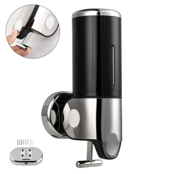 

500ml Liquid Soap Dispenser Wall Mounted Shower Gel Hand Soap Shampoo Dispensers Bathroom Soap Bottle Kitchen Bathroom Accessory