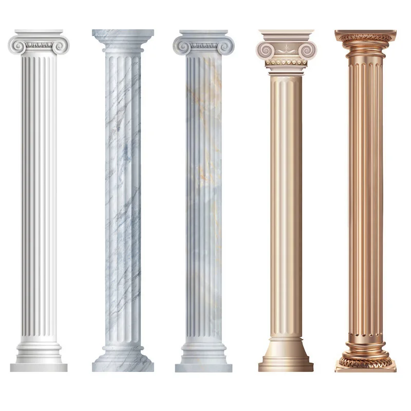 3DsimulationRomanpillarswallstickerBackgroundDecorTape30x240cm