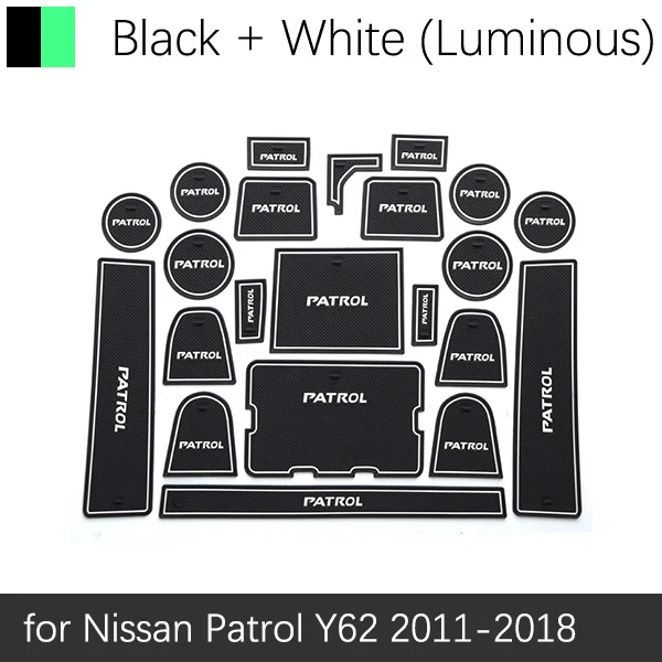 Противоскользящий коврик для Nissan Patrol Y62 2011 2012 2013 Armada аксессуары слот для ворот противогрязная дверь