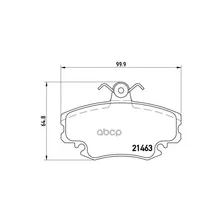 Колодки Тормозные Renault Logan 04-/Sandero 08-/Clio 91- Передние С Датчиком Brembo P68008 Brembo арт. P68008