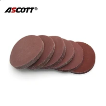 100 pces 4 5 5 6 6 "7" areia vermelha almofada de polimento de papel auto adesivo laço apoio disco de polimento para moedor de ângulo