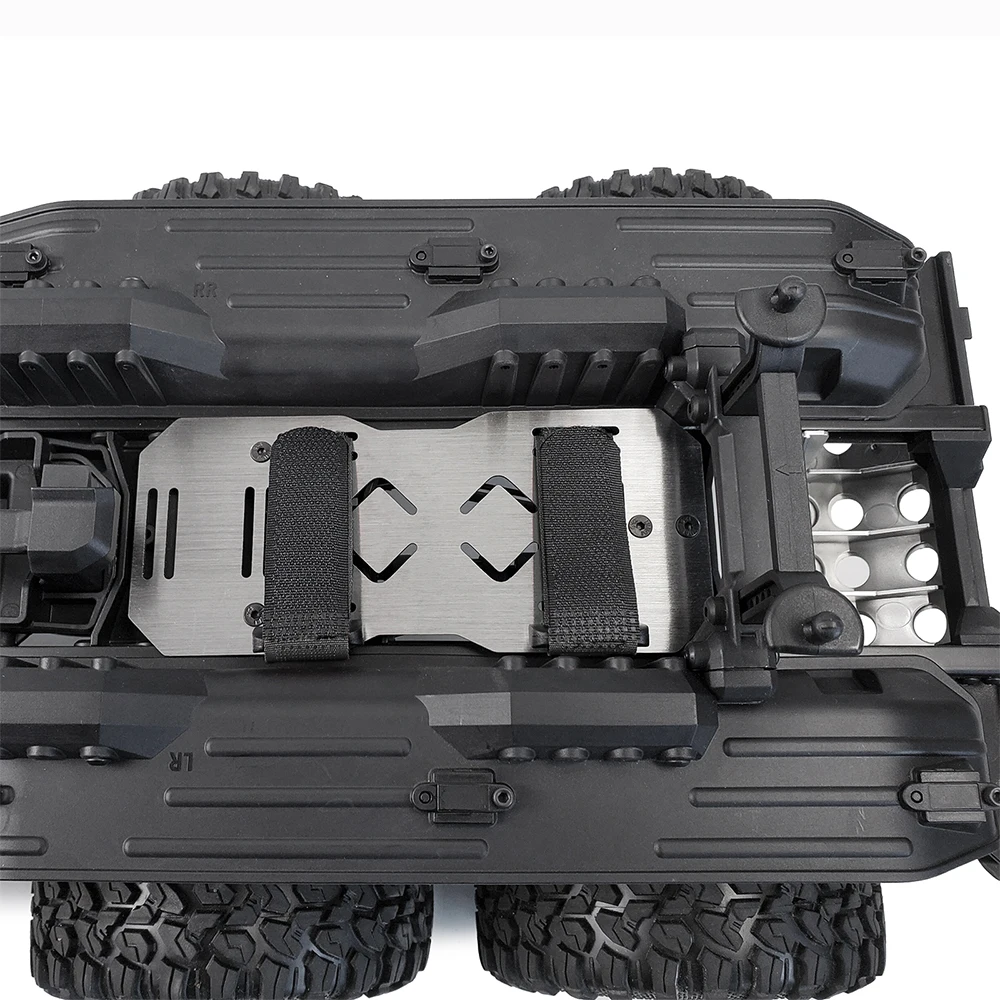 Yeahrun Edelstahl Chassis Panzerung Achse Hecks toß stange Schutz Unter fahr schutz für TRX-6 G63 6x6 1/10 RC Crawler Auto Upgrade Teile – Detail 8