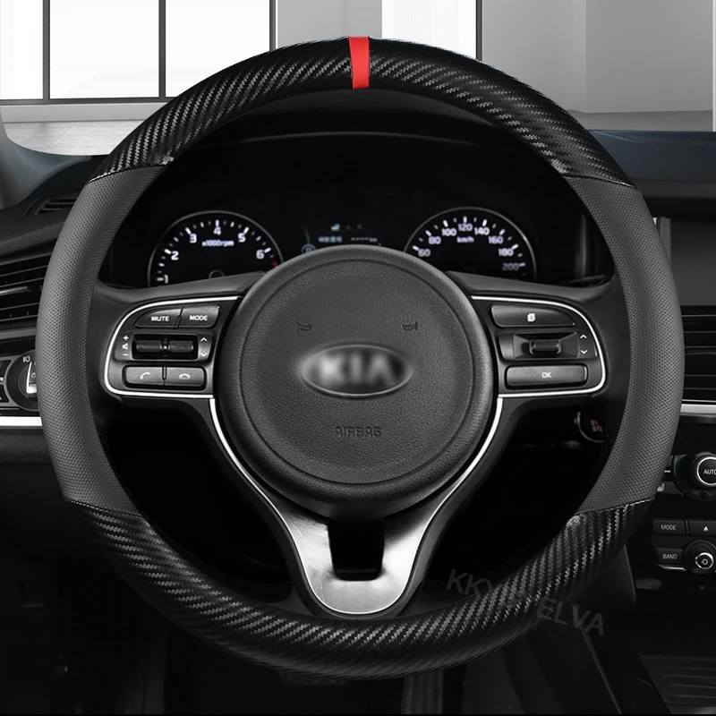 Coprivolante Per Auto In Pelle In Fibra Di Carbonio Per Kia Niro Niro Ev Suv 2016 2017 2018 2019 2020 2021 Accessori Auto