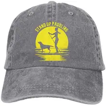 Лодка для сапсерфинга для взрослых, сделанные из джинсовой и пик Кепки Регулируемый Бейсбол Кепки