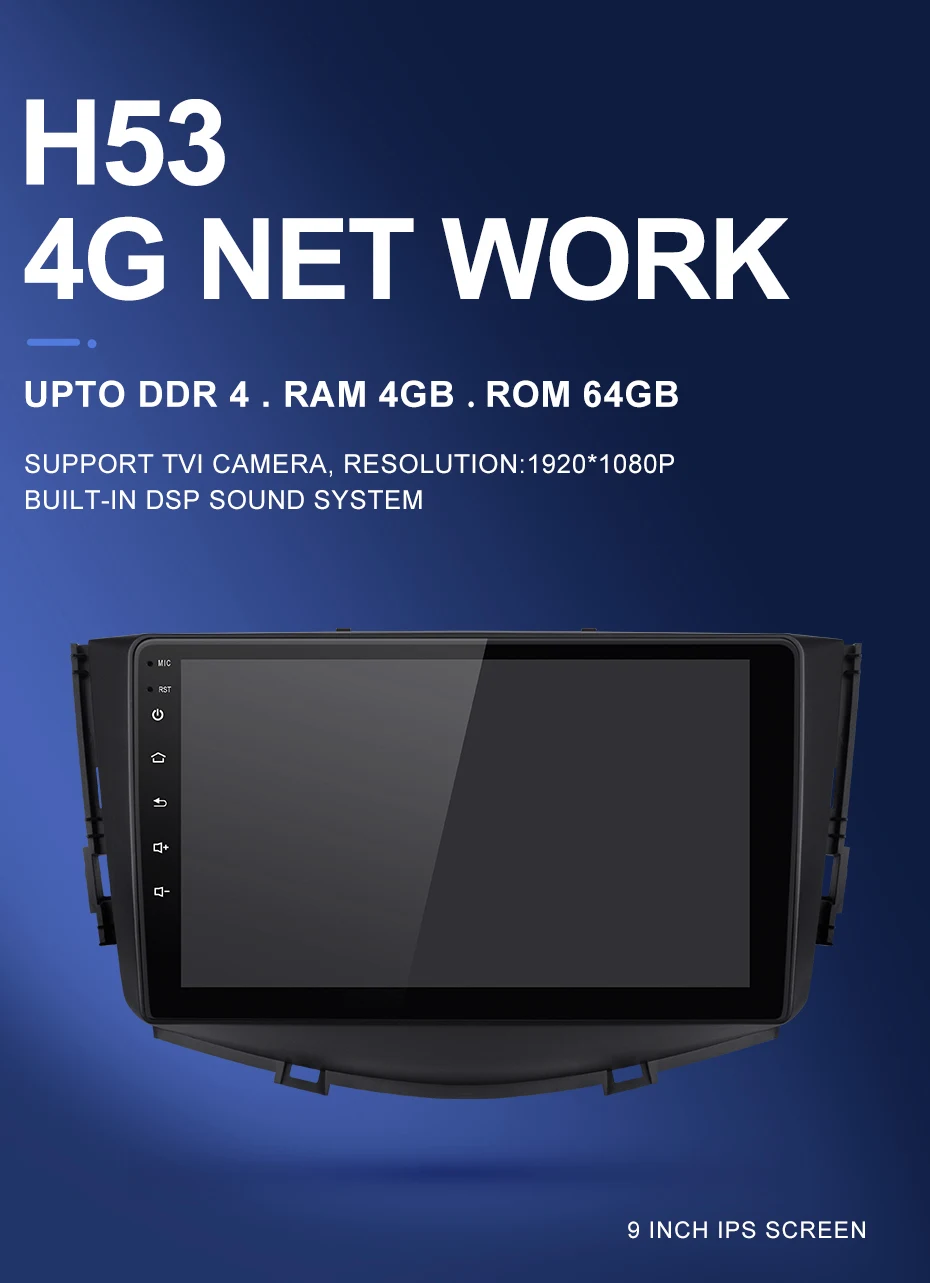 Perfect Isudar H53 4G Android 1 Din Auto Radio For Lifan/X60 Car Multimedia Player Octa Core RAM 4GB ROM 64GB GPS USB DVR Camera DSP 2