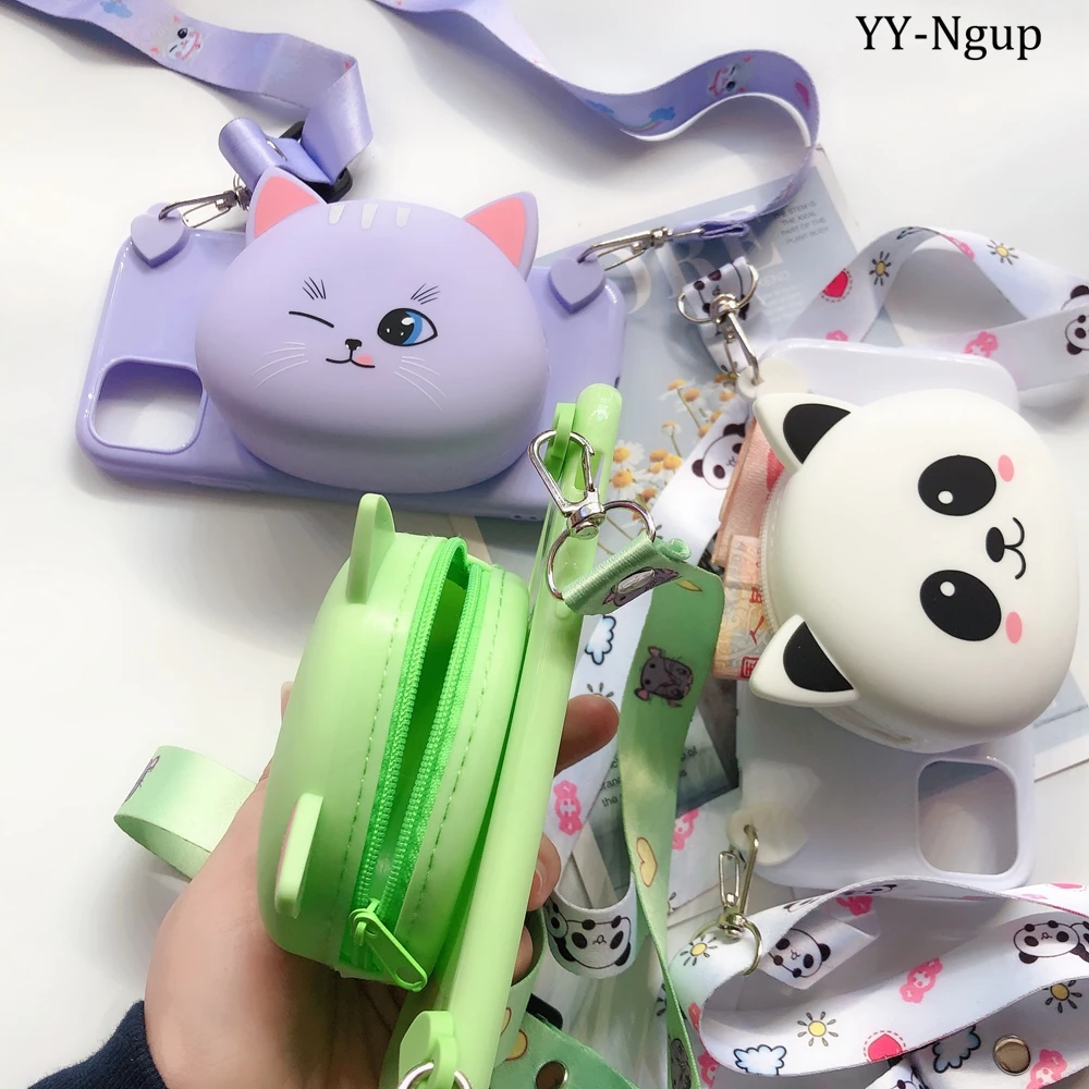 Чехол-кошелек для Redmi Note 8 Pro, чехол для Xiaomi Redmi Note 5, 6, 7, 8 Pro, чехол Kawaii, 3D Силиконовый ремешок для Xiaomi A2 Lite GO K20 S2, чехол