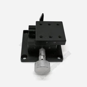 

Manual Displacement X Axis 40*40mm Trimming Platform Dovetail Groove Guide Linear Stage Rack Pinion Fine Tuning Slide Table