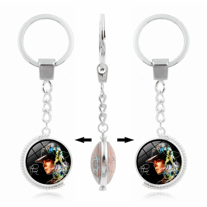 

Spinning Earth Instrument Mike Jackson Time Gem Key Cap Pendant Alloy Key Ring