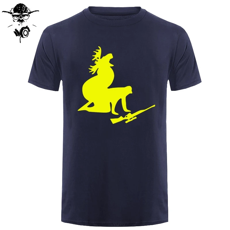 Мужская хлопковая футболка с коротким рукавом How Ya Like My Meat Now Funny Moose Hunter