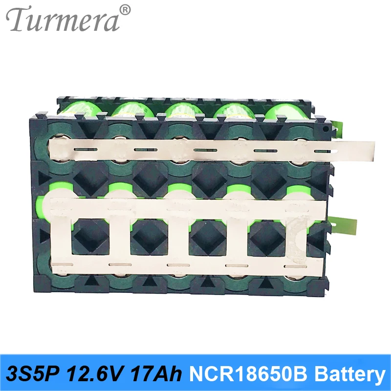 3s 12v 12.6v battery 18650 battery ncr18650b 3400mah 3s5p 17Ah battery pack Turmera 12v battery pack 09