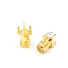 10Pcs SMA Female Jack Adapter Solder Edge PCB Straight Mount RF Copper Connector Plug Socket ► Photo 2/6