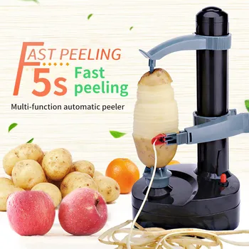 

Stainless Steel Electric Peeler Multifunctional Automatic Fruit And Vegetable Peeler Potato Peeler Three Spare Blade