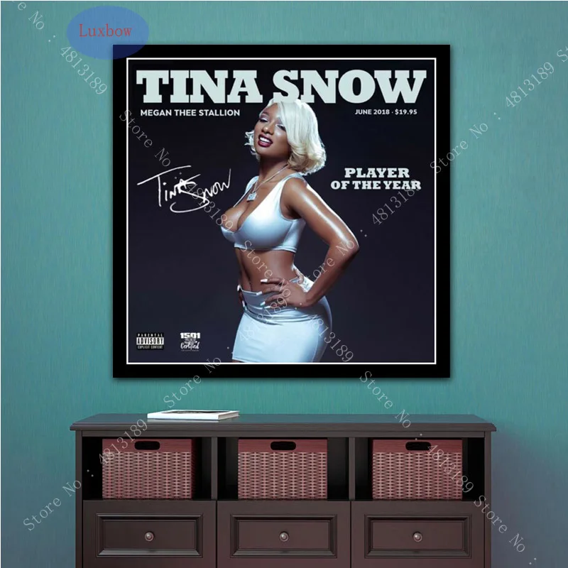 Megan Thee Stallion Fever Art Music Album Singer Star Oil Painting Poster Prints Canvas Wall Pictures For Living Room Home Decor Aliexpress Home Garden