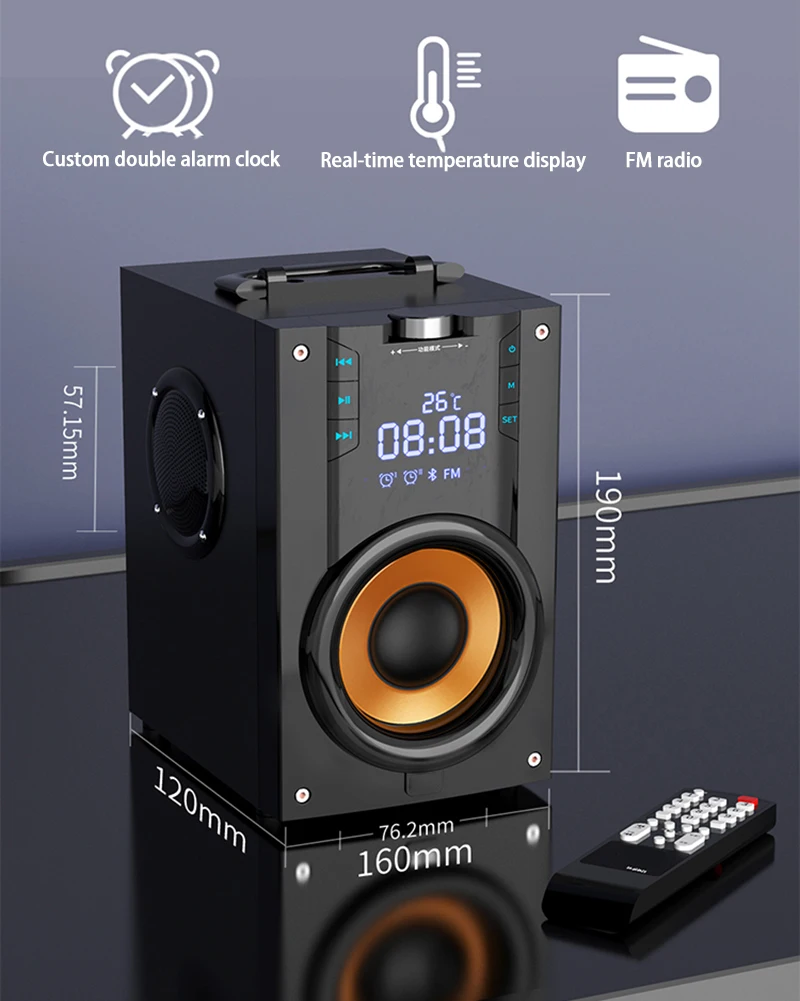 SOAIY Q22 Bluetooth динамик беспроводной стерео сабвуфер 3 динамика s большая мощность для