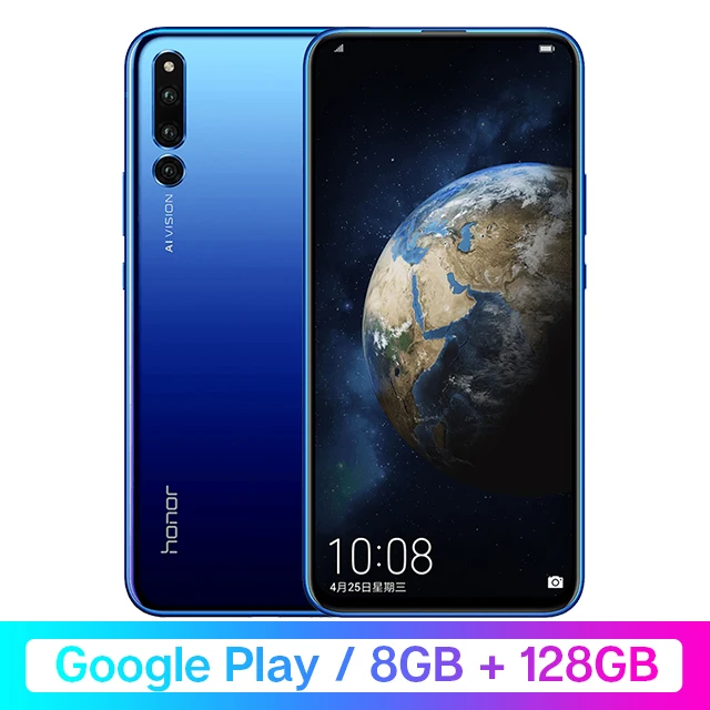 Honor Magic2 Magic 2 смартфон Google Play Kirin 980 6,39 дюймов полный экран 2340x1080 Magic UI 2,0 Восьмиядерный 3500 мАч 6* камер - Цвет: 8GB 128GB Blue