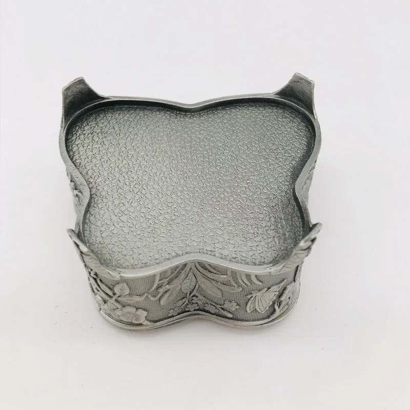 Vintage Metal Butterfly Jewelry Box Antique Flower Carved Trinket Jewelry  Storage Organizer Case for Girls Women