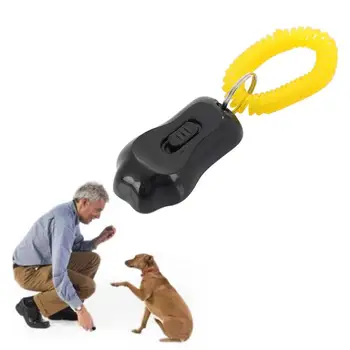 

Plastic Pet Cat Dog Training Clicker Adjustable Wrist Band Strap Sound Key Chain Effective Relieve Stress and Ease Boredom