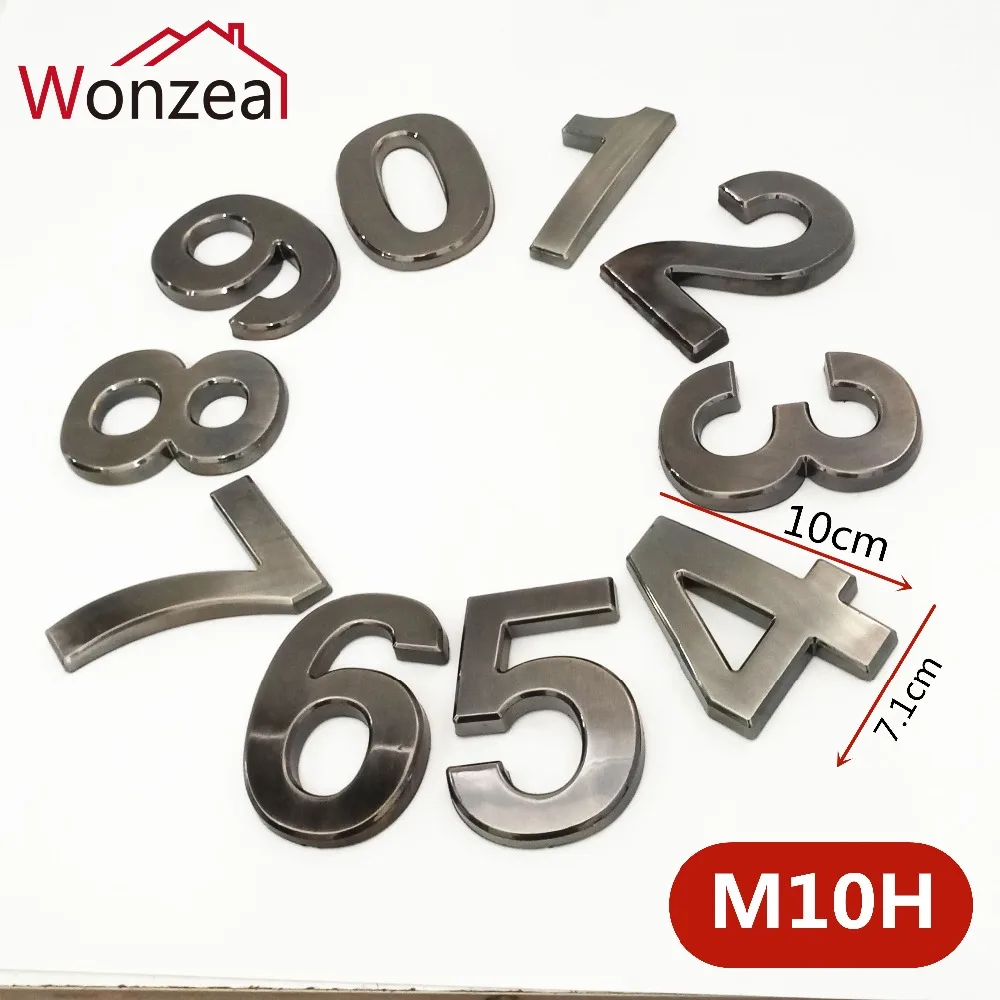 M10H深灰10cm塑料门牌=c混合5