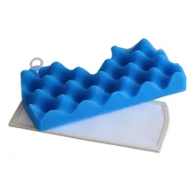 1 zestaw niebieski filtr gąbkowy + 1 zestaw filtr pyłu Hepa do Samsung DJ63-00669A SC43-47 SC4520 SC4740 VC-9625 VC-BM620 odkurzacz tanie tanio CN (pochodzenie) Nano Cleaning Spongege gąbka Do czyszczenia gospodarstwa domowego Na stanie Melamine Multifunctional Foam Cleaner