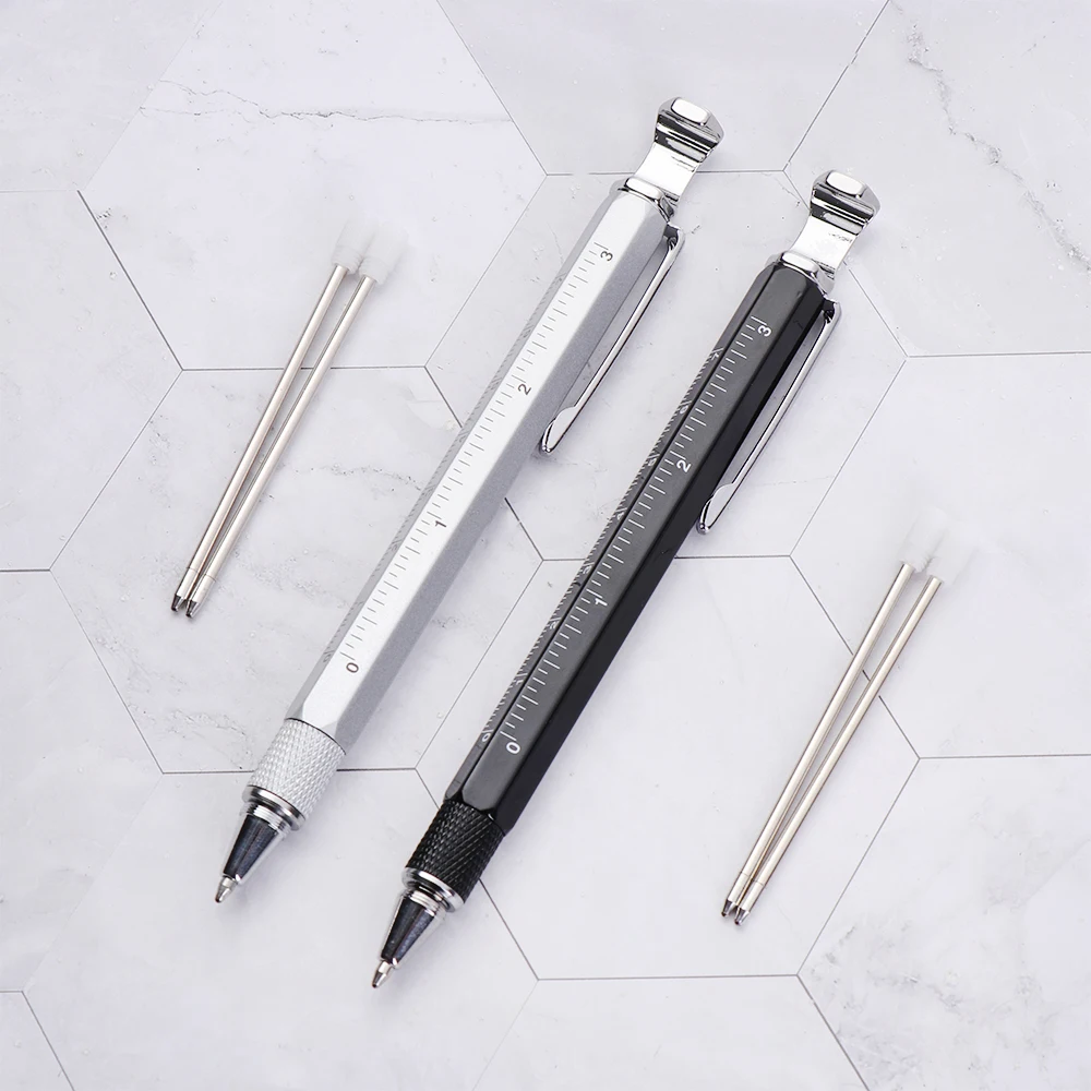 8-в-1 Сенсорный экран ручка емкостная ручка освещенные ручки со шкалой сферическим уровенем открывалка для бутылок держатель телефона для стилусов аксессуары