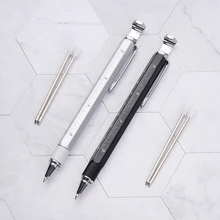 8-в-1 Сенсорный экран ручка емкостная ручка освещенные ручки со шкалой сферическим уровенем открывалка для бутылок держатель телефона для стилусов аксессуары