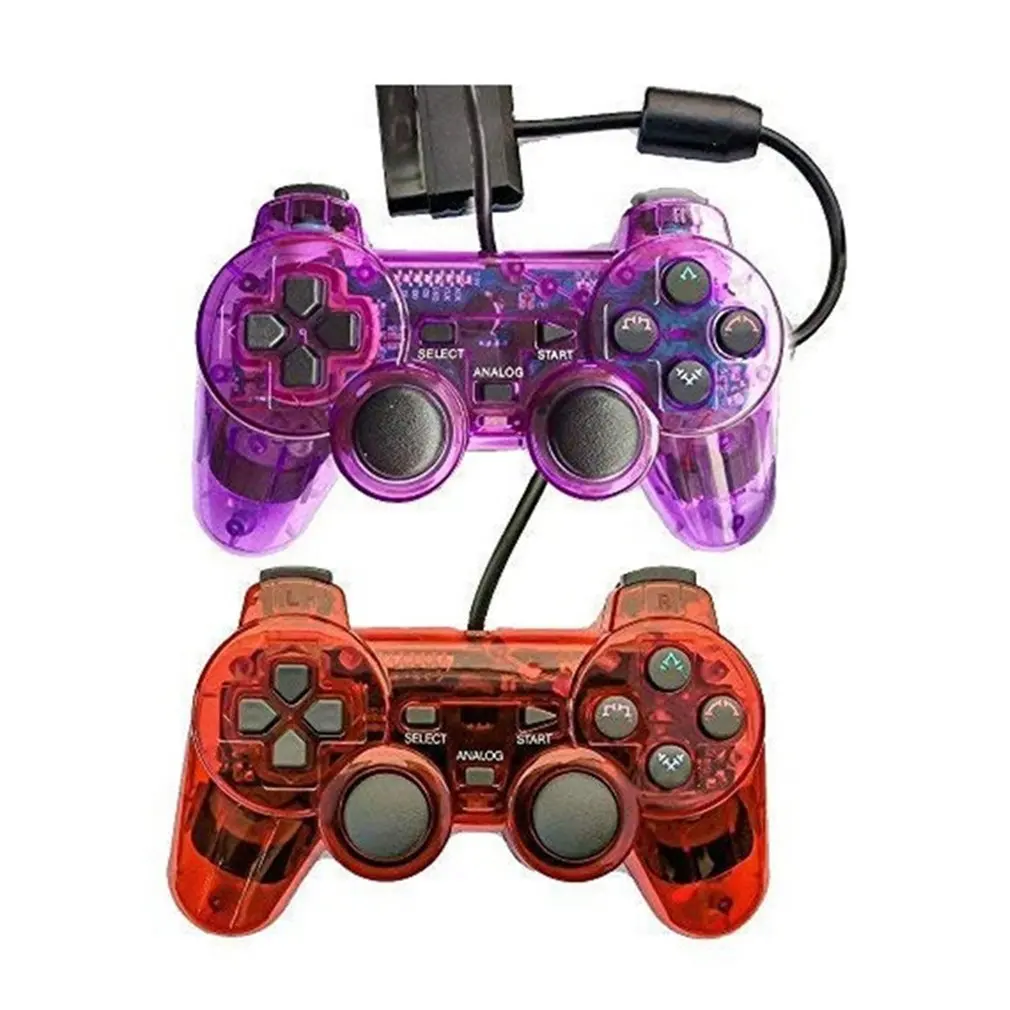 Проводной геймпад для sony PS2 контроллер Джойстик для plasystation 2 полное колебание Shock Joypad проводной контроллер