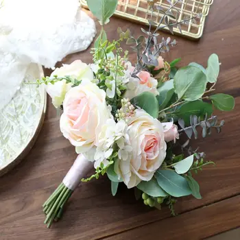 

Artificial Rose Flowers Silk Flower for Home Party Decoration Wedding Bouquet Flowers Fall Decor Fake Flowers ramos de novia