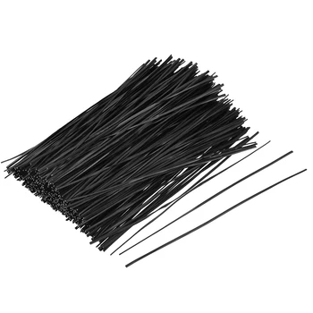 

uxcell 1000pcs 6 Inches Plastic Twist Ties Reusable Cable Cord Wire Ties Black For Home, Business, Institutions