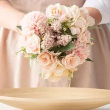 Ручной работы романтические искусственные цветы цветок с ягодами Моделирование Букет