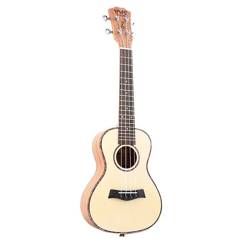 

Bws Est&1988 Concert Ukulele 23 Inch Spruce Wood Acoustic Cutaway Hawaii 4 String Guita for Beginner