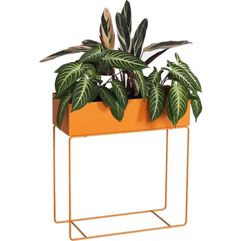 

Nordic designer iron metal potted flower stand creative indoor storage finishing rack color bookshelf