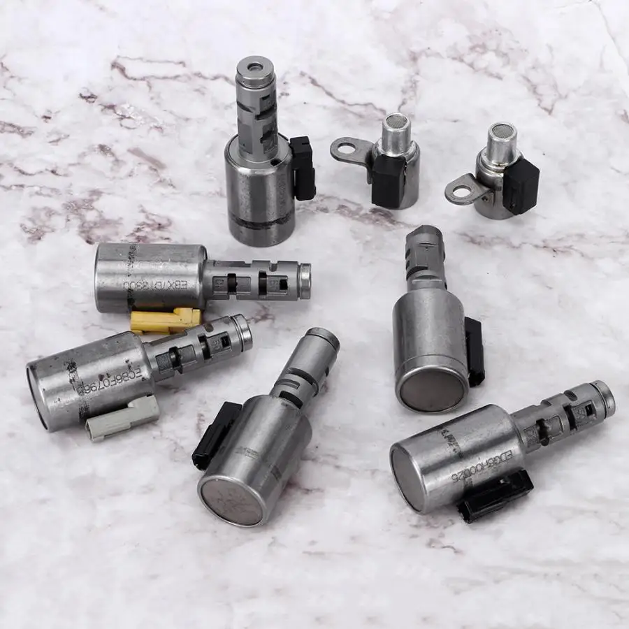 

8pcs Solenoid Valve Transmission Gearbox Solenoid Valve 09G Fits for TT 03-06 1.8L 6-Speed FWD/AWD Car Valve