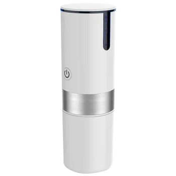 

Portable Coffee Espresso Maker 1-Button-Operation, Heating Cool Water Brewing, Powder and K Cup Brewer, Perfect for Camping, Tra