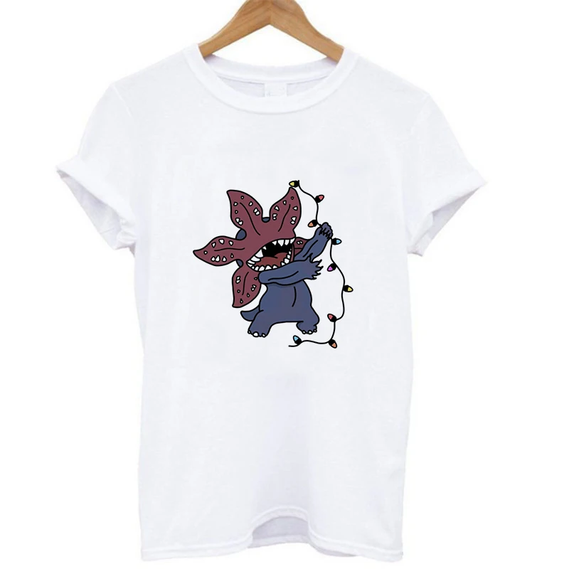 Новые модные женские туфли из сериала очень странные Базовая футболка Мороженица футболки с принтом
