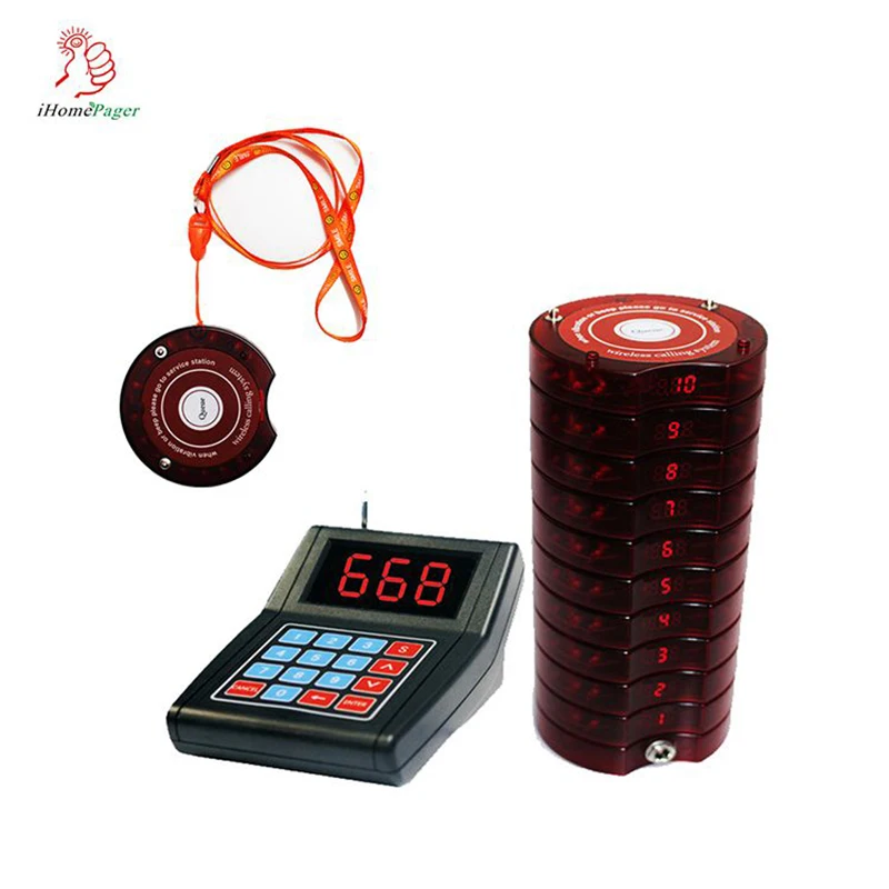 

Beeper,Vibration Or Flash Restaurant Guest Paging System Link To PC And Control By Software Text Display Coaster Pager