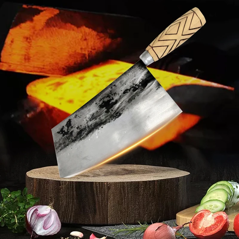 8 дюймов Кухня ножи Приспособления мясо аксессуары Cleaver инструменты ручной работы Ножи шеф-повара Пособия по кулинарии Нержавеющая сталь Ножи