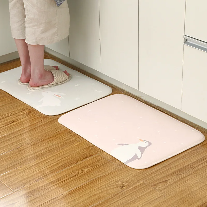 Водопоглощающий коврик для ванной комнаты, коврик для ванной комнаты, Слип-коврик для ванной комнаты, большой размер, сантехника, душ, быстрый коврик для сушки