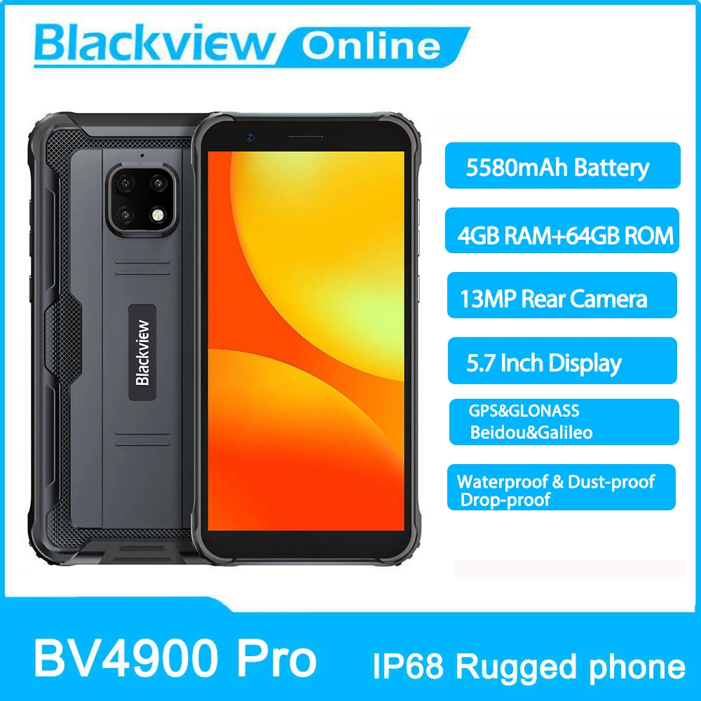 Hot Seller Blackview Bv4900-Pro IP68 Waterproof 64GB 4gbb WCDMA/GSM/CDMA Nfc Octa Core Face Recognition pBQKMG9Vy6w