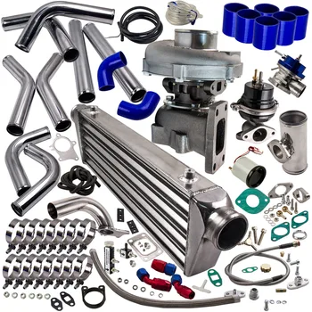 

T04E Turbocharger Kit + INTERCOOLER+ WASTEGATE + BOV For Nissan Patrol Y60 Y61 500HP Turbine Turbocompresor Turbo