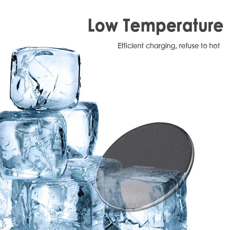 Tahan Lama Qi Wireless Charger 5W/10W Charger Nirkabel Cepat Pengisian Dock Charger untuk Iphone Samsung Xiaomi huawei Ponsel