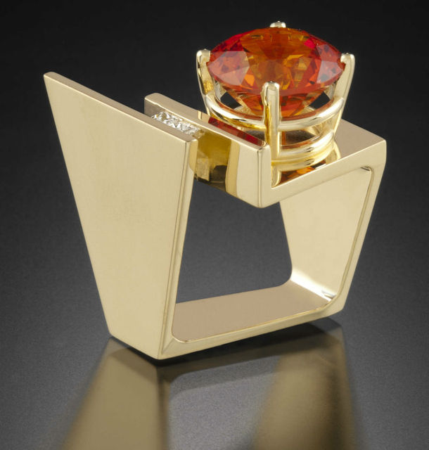 Princess Female Blue Pink Zircon Stone Ring Luxury Yellow Gold Wedding Rings Promise Love Engagement Rings For Women