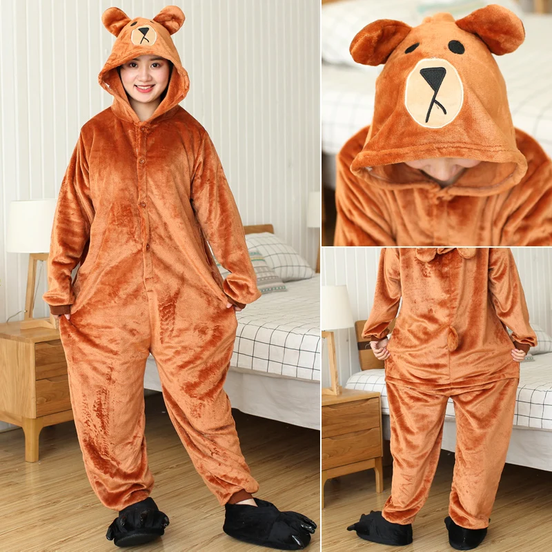 Tigger Единорог Onesie взрослых подростков женщин Пижама забавная фланелевая теплая мягкая одежда для сна комбинезон цельный