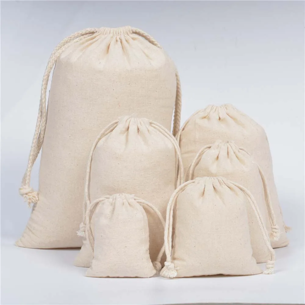 

Storage Bag Cotton Fabric Dust Cloth Drawstring Clothes Socks Underwear Shoes Receive Home Sundry Kids Toy
