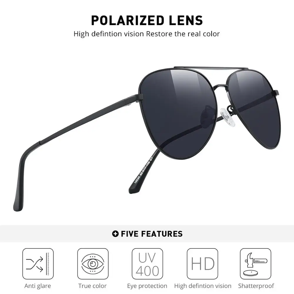 MERRYS DESIGN Men Classic Pilot Sunglasses HD Polarized Sun glasses Driving Fishing Eyewear For Men Women UV400 Protection S8134 2