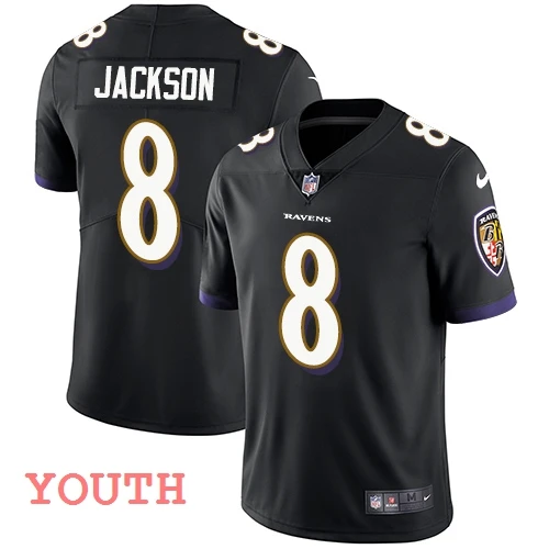 Youth Новинка, Женская Высококачественная белая майка Baltimore Lamar Jackson Ravens - Цвет: Youth