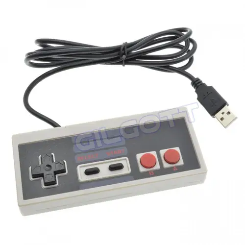 NES USB PC 컨트롤러 컴퓨터 비디오 게임 핸들, 레트로 USB 유선 게임 패드, NES 조이스틱 컨트롤러 Manette 3