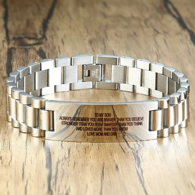 Bracelets en acier inoxydable 304 résistant au ternissement en gros pour création de bijoux