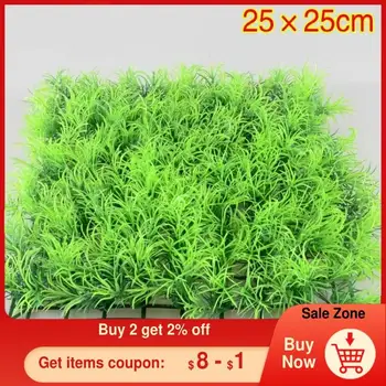

Super for aquarium waterscape - 25x25cm artificial lawn plastic, very good to cover tank bottom, artificial plants for aquarium